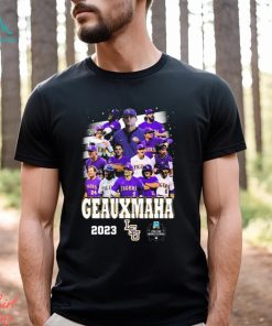 Geauxmaha 2023 Lsu Tigers 2023 Men’s College Worlde Series Long Sleeves T Shirt