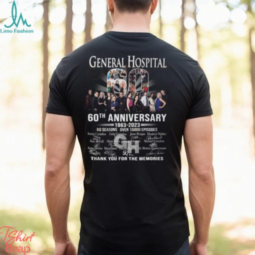 General Hospital 60th Anniversary 1963 – 2023 60 Seasons Over 15000 Episodes Thank You For The Memories T Shirt