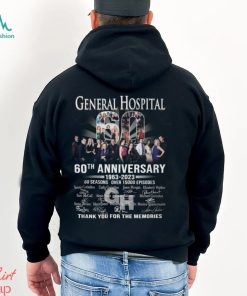 General Hospital 60th Anniversary 1963 – 2023 60 Seasons Over 15000 Episodes Thank You For The Memories T Shirt