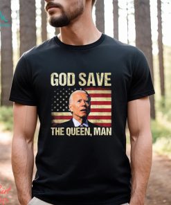 God Save The Queen Funny Joe Biden American Flag Long Sleeves T Shirt