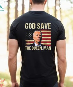God Save The Queen Funny Joe Biden American Flag Long Sleeves T Shirt