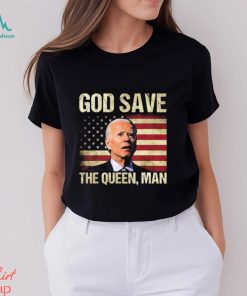 God Save The Queen Funny Joe Biden American Flag Long Sleeves T Shirt