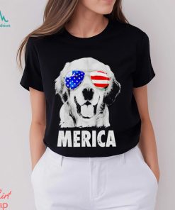 Golden Retriever Merica shirt
