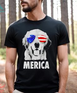 Golden Retriever Merica shirt