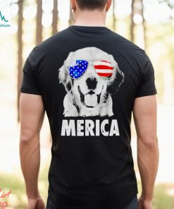 Golden Retriever Merica shirt