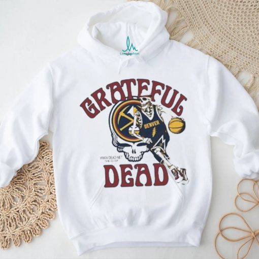 Grateful Dead Denver Nuggets Skull Skeleton Shirt