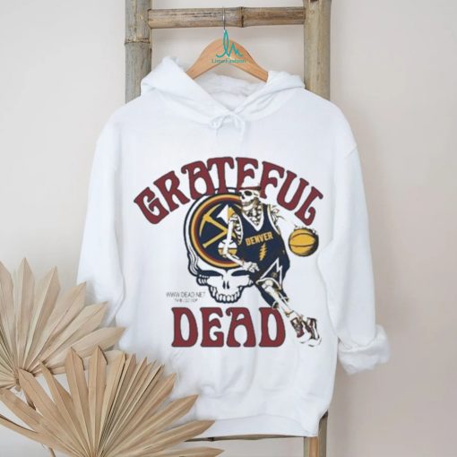 Grateful Dead Denver Nuggets Skull Skeleton Shirt