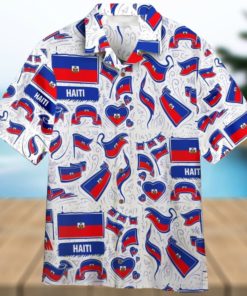 Haiti Flag Aloha Hawaiian Shirt Summer Gift Beach Shirt