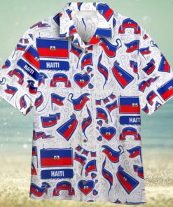 Haiti Flag Aloha Hawaiian Shirt Summer Gift Beach Shirt