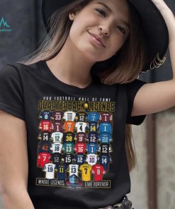 Hall of fame quarterback legends shirt