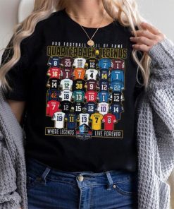 Hall of fame quarterback legends shirt