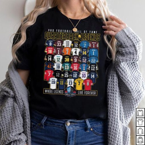 Hall of fame quarterback legends shirt