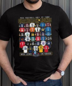 Hall of fame quarterback legends shirt