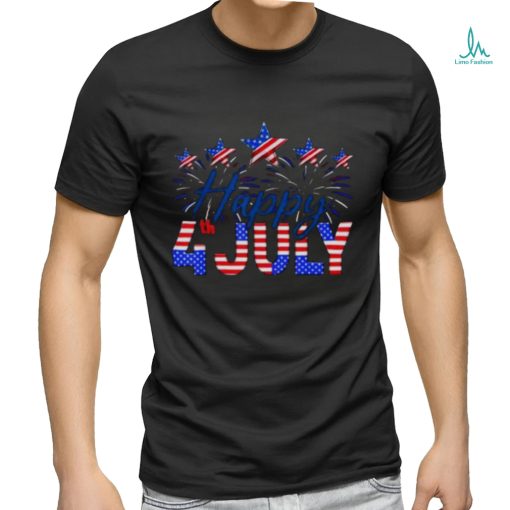 Happy 4th Of July American Flag Gifts Fireworks Patriotic 2023 shirt