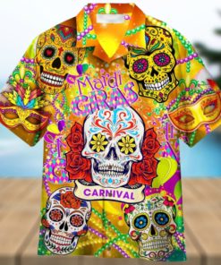Happy Mardi Gras Carnival Aloha Hawaiian Shirt Summer Gift Beach Shirt