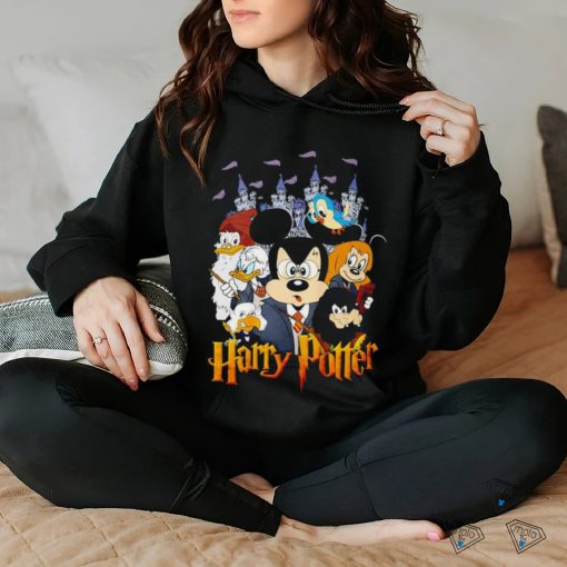 Harry Potter X Mickey Mouse characters cartoon shirt