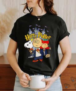 Harry Potter X The Peanuts characters cartoon shirt