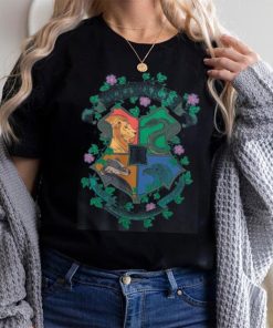 Hogwarts Houses With Floral Detail Women's Blue Short Sleeve Sleep Shirt