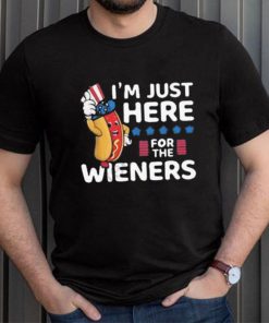 Hot dog I’m just here for the wieners 4th of july shirt