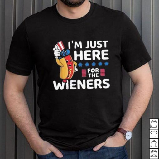 Hot dog I’m just here for the wieners 4th of july shirt