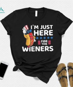 Hot dog I’m just here for the wieners 4th of july shirt