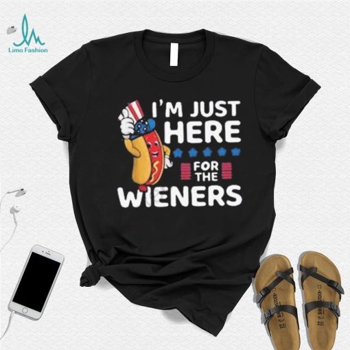 Hot dog I’m just here for the wieners 4th of july shirt