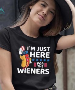 Hot dog I’m just here for the wieners 4th of july shirt