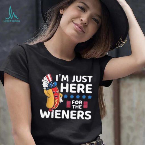 Hot dog I’m just here for the wieners 4th of july shirt