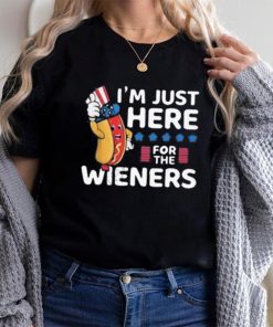 Hot dog I’m just here for the wieners 4th of july shirt