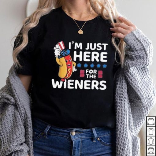 Hot dog I’m just here for the wieners 4th of july shirt