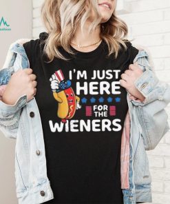 Hot dog I’m just here for the wieners 4th of july shirt