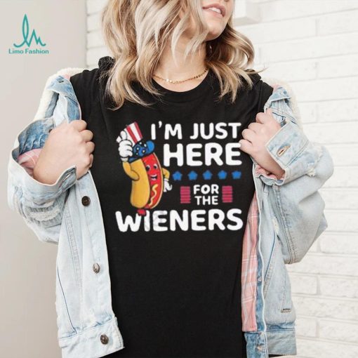 Hot dog I’m just here for the wieners 4th of july shirt