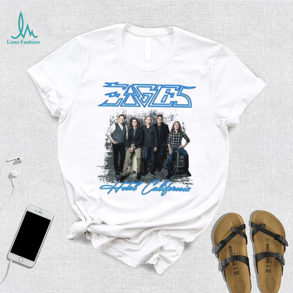 : EAGLES T Shirt Hotel California Album Cover Band Logo