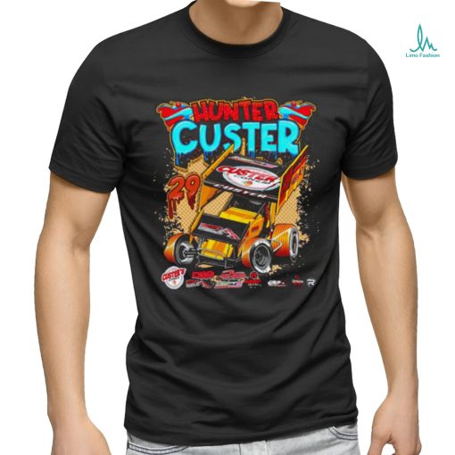 Hunter Custer racing car shirt