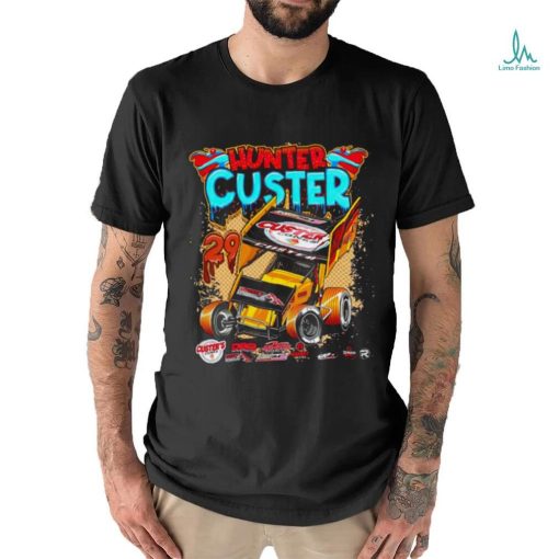 Hunter Custer racing car shirt