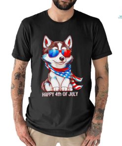Husky Patriotic Siberian Happy 4th of July shirt