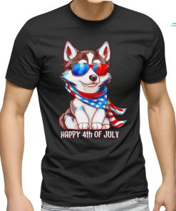 Husky Patriotic Siberian Happy 4th of July shirt