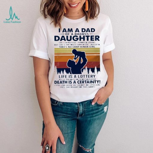 I Am A Dad Of Abadass Daughter Father’s Day Crewneck Sweatshirt