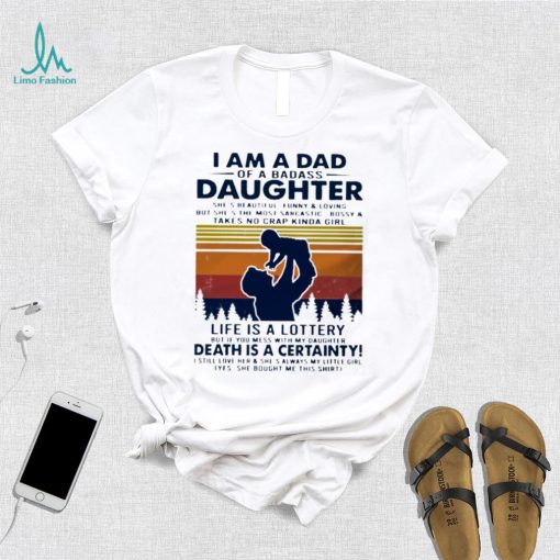 I Am A Dad Of Abadass Daughter Father’s Day Crewneck Sweatshirt