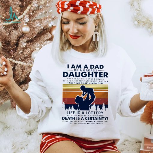 I Am A Dad Of Abadass Daughter Father’s Day Crewneck Sweatshirt