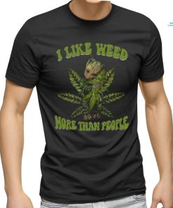 I Like Weed More Than PeoPle Classic T Shirt