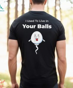I Used To Live in Your Balls Silly Father’s day T Shirt