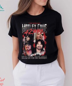 I.XVII.MCMLXXXI Motley Crue 42 Years Thank You For The Memories T Shirt