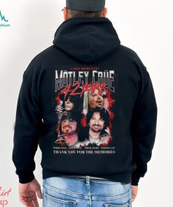 I.XVII.MCMLXXXI Motley Crue 42 Years Thank You For The Memories T Shirt