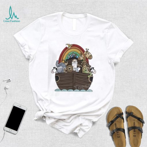 Jeff Roush Noah’s Ark And Rainbow Infant shirt