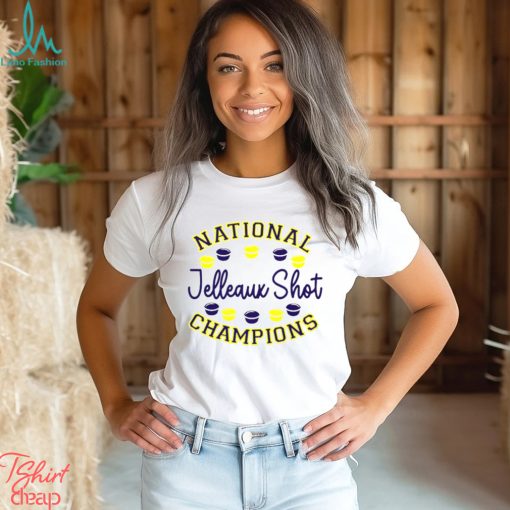 Jelleaux shot national champions shirt