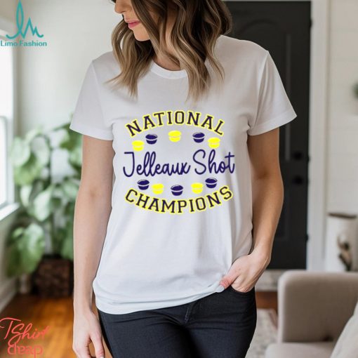 Jelleaux shot national champions shirt