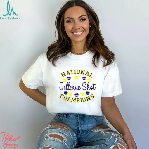 Jelleaux shot national champions shirt