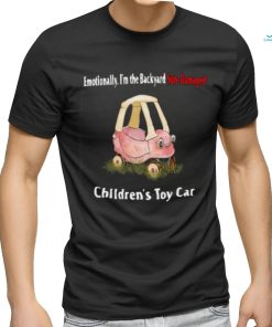 Jmcgg Emotionally I'm The Backyard Sun Damaged Children's Toy Car Shirt