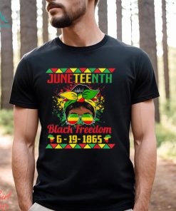 Juneteenth Black Freedom Glasses Of Bold Black Women T shirt